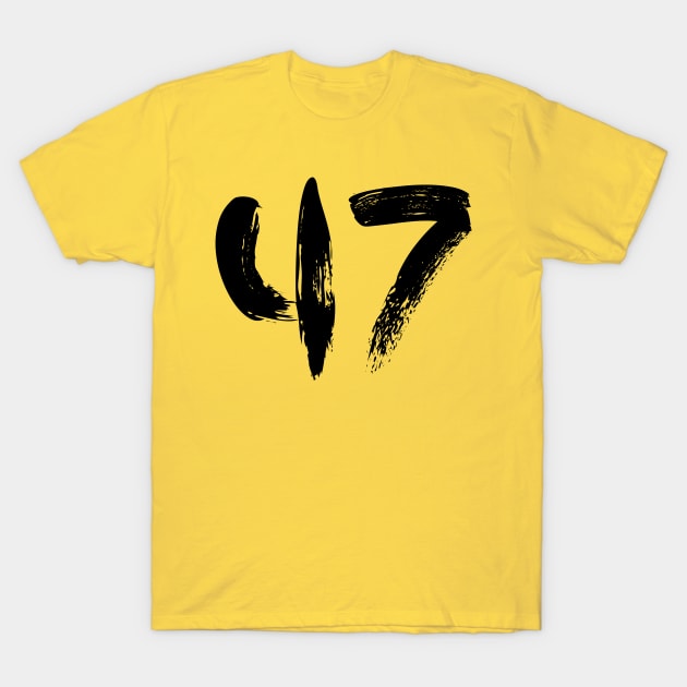 Number 47 T-Shirt by Erena Samohai